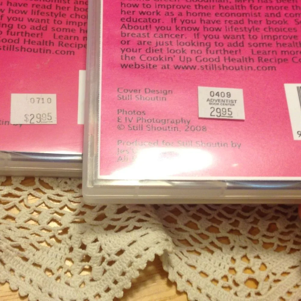 DVD Cookbooks  - Seventh Day Adventist Cookin' Up Good Health Volumes 1 and 2